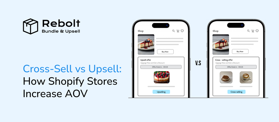 Cross-Sell vs Upsell on Shopify