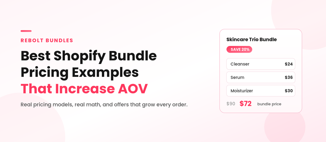 Best Shopify bundle pricing examples that increase store AOV